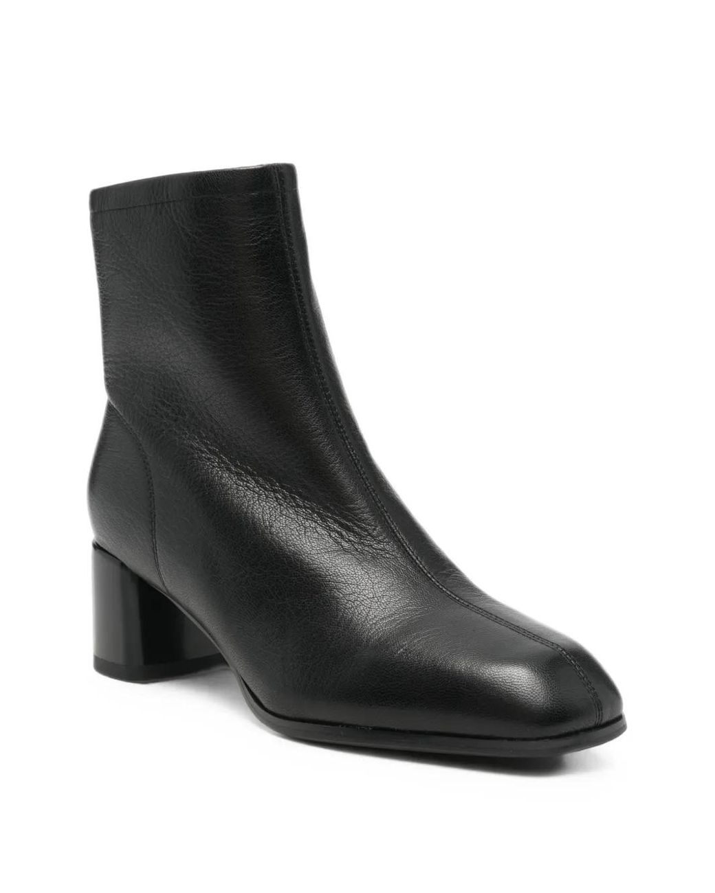 SERGIO MORETTI FIRENZE Black Square-Toe Ankle Boots