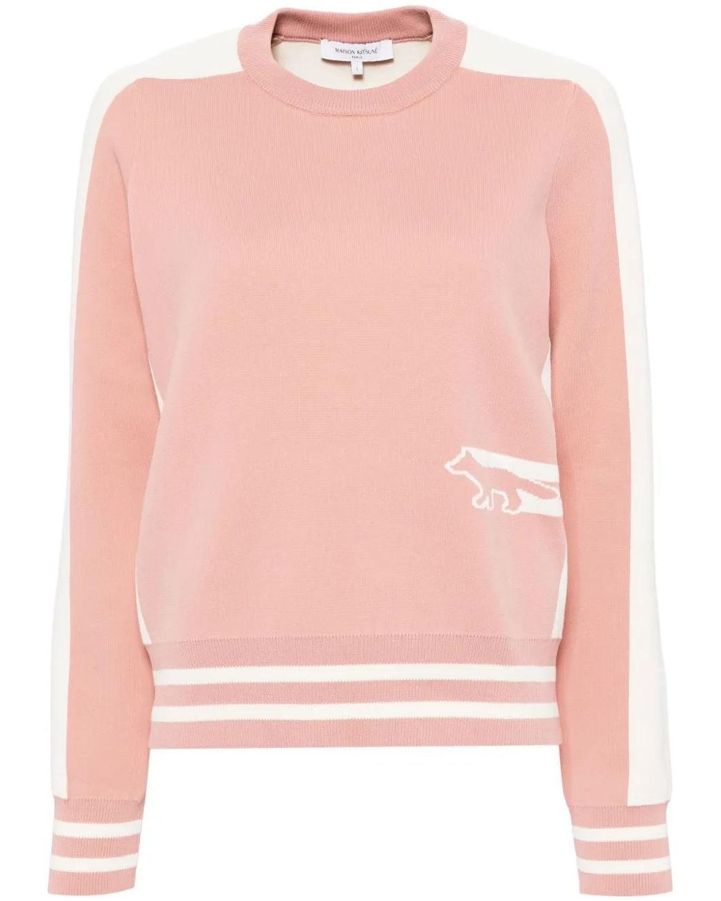 Maison Kitsuné Pink Flash Fox Jumper