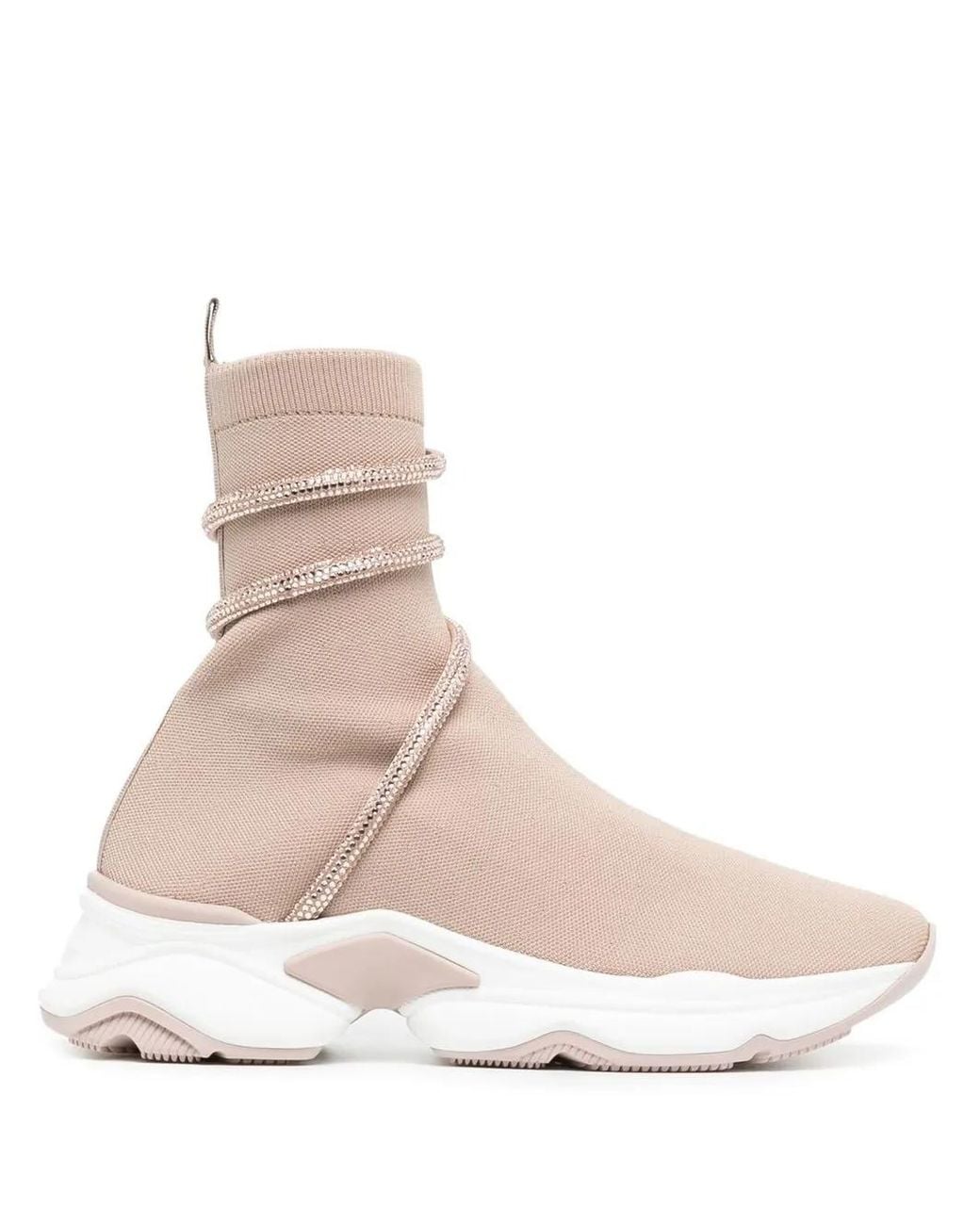 Rene Caovilla Pink Strap-Detail Slip-On Sneakers