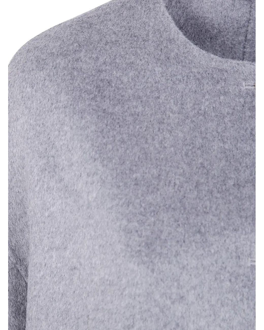 Loulou de Saison Blue Button-Front Wool Coat