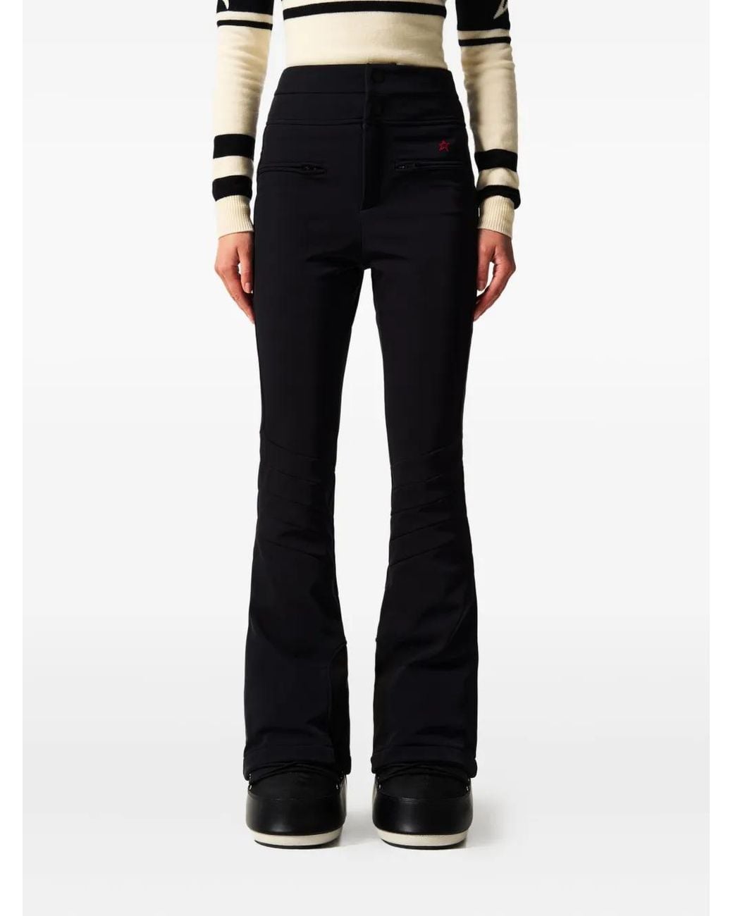 Perfect Moment Blue Aurora High-Waist Flare Ski Trousers