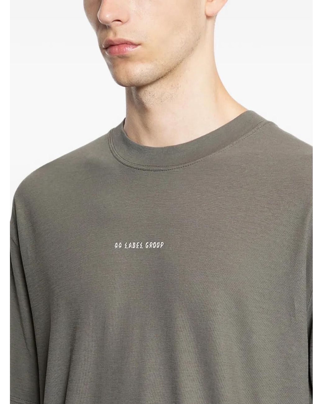 44 Label Group Gray T-Shirt À Imprimé Graphique