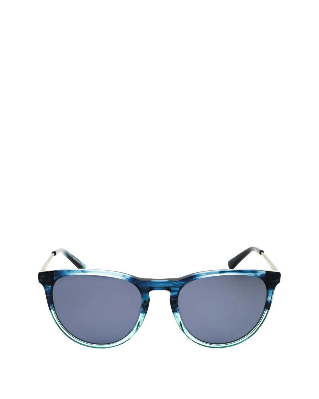 Cole Haan Blue Round-Frame Sunglasses