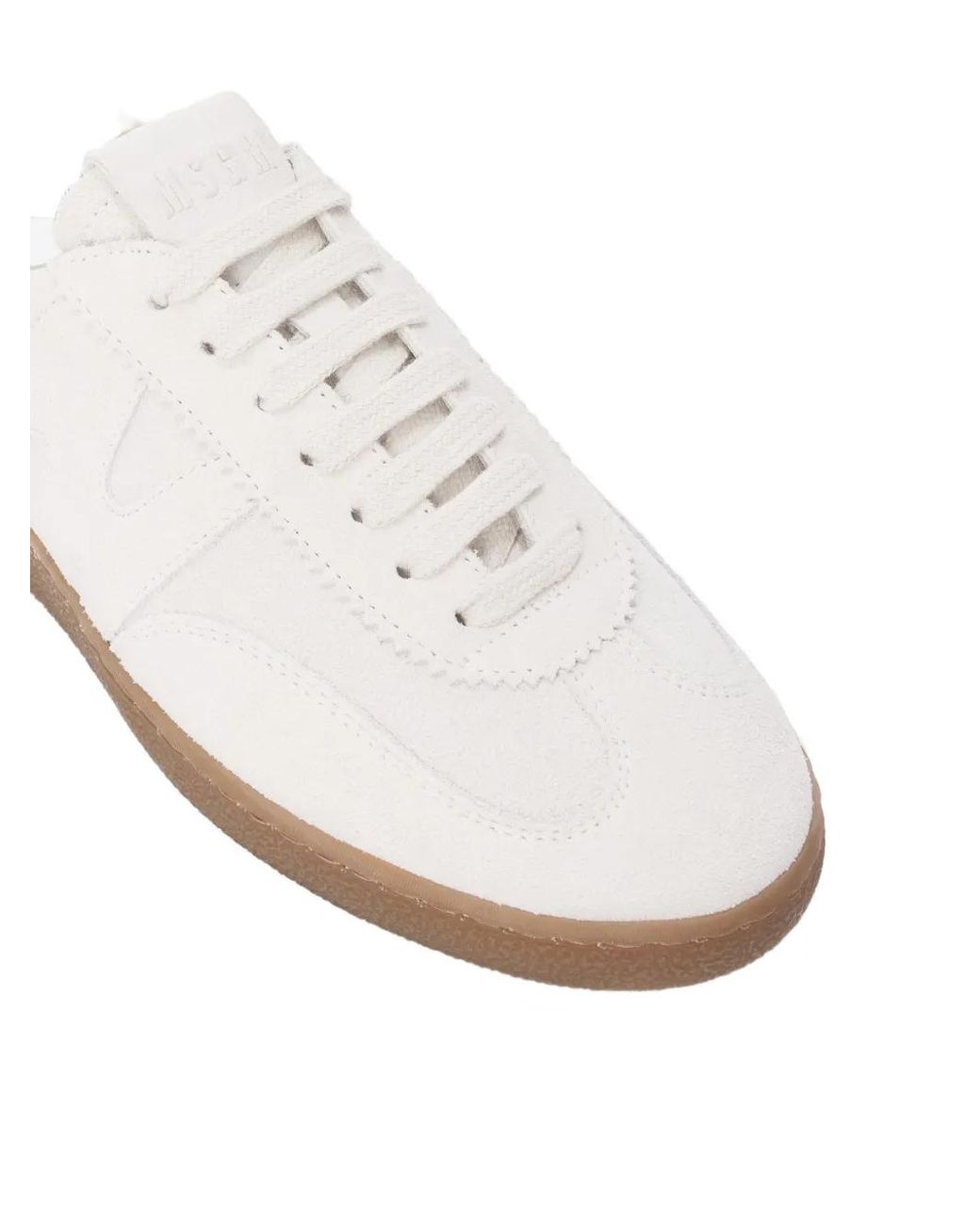 MSGM White Retro Logo Sneakers