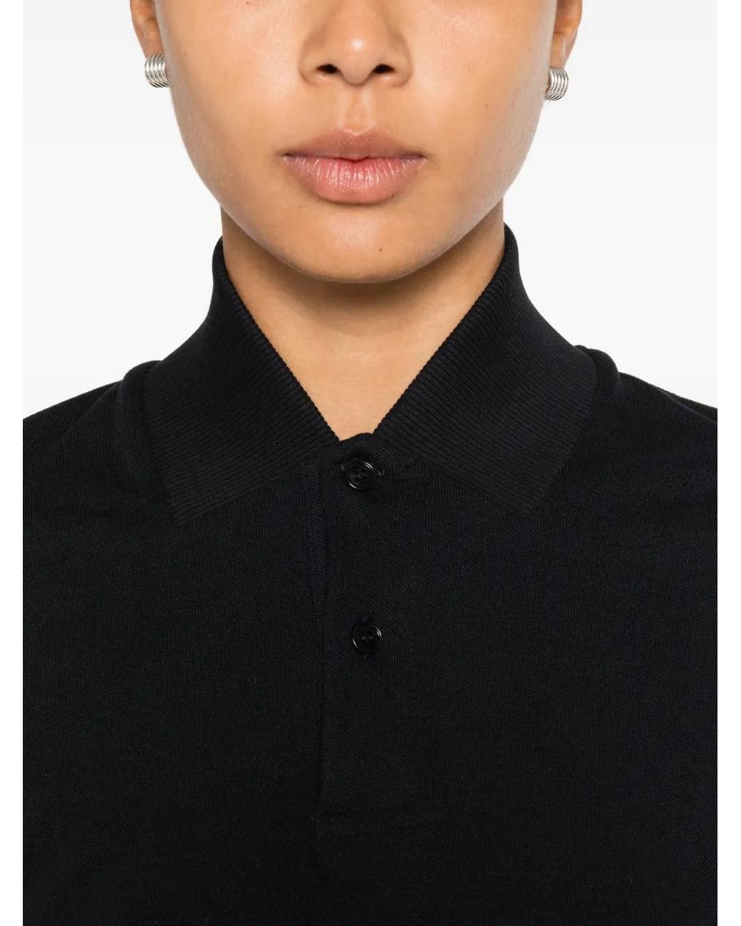 Marie Adam-Leenaerdt Black Polo À Manches Courtes