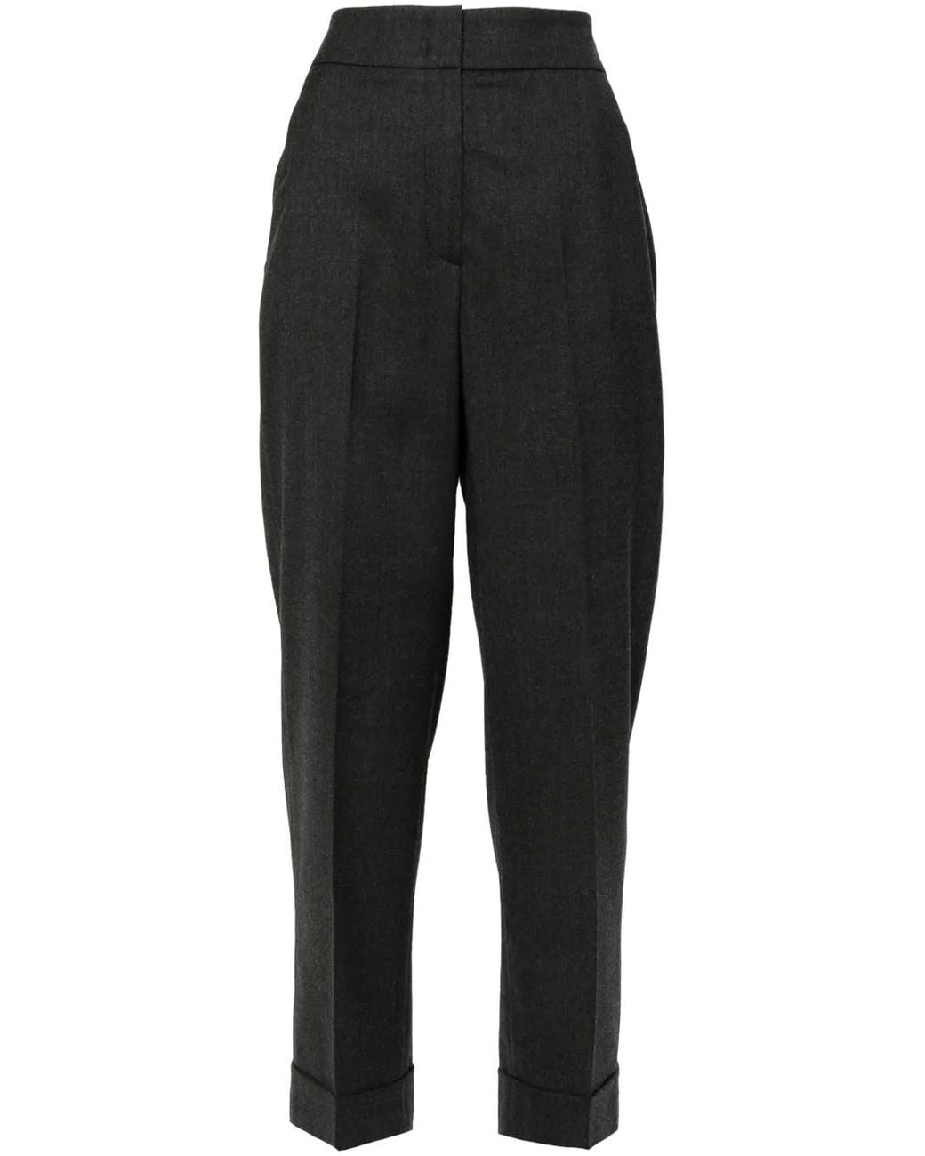 Peserico Black Tapered Trousers