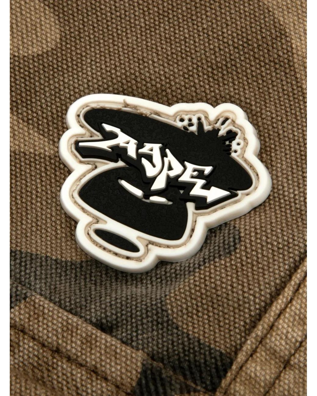 Aape By A Bathing Ape Green Camouflage-Pattern Trousers for men