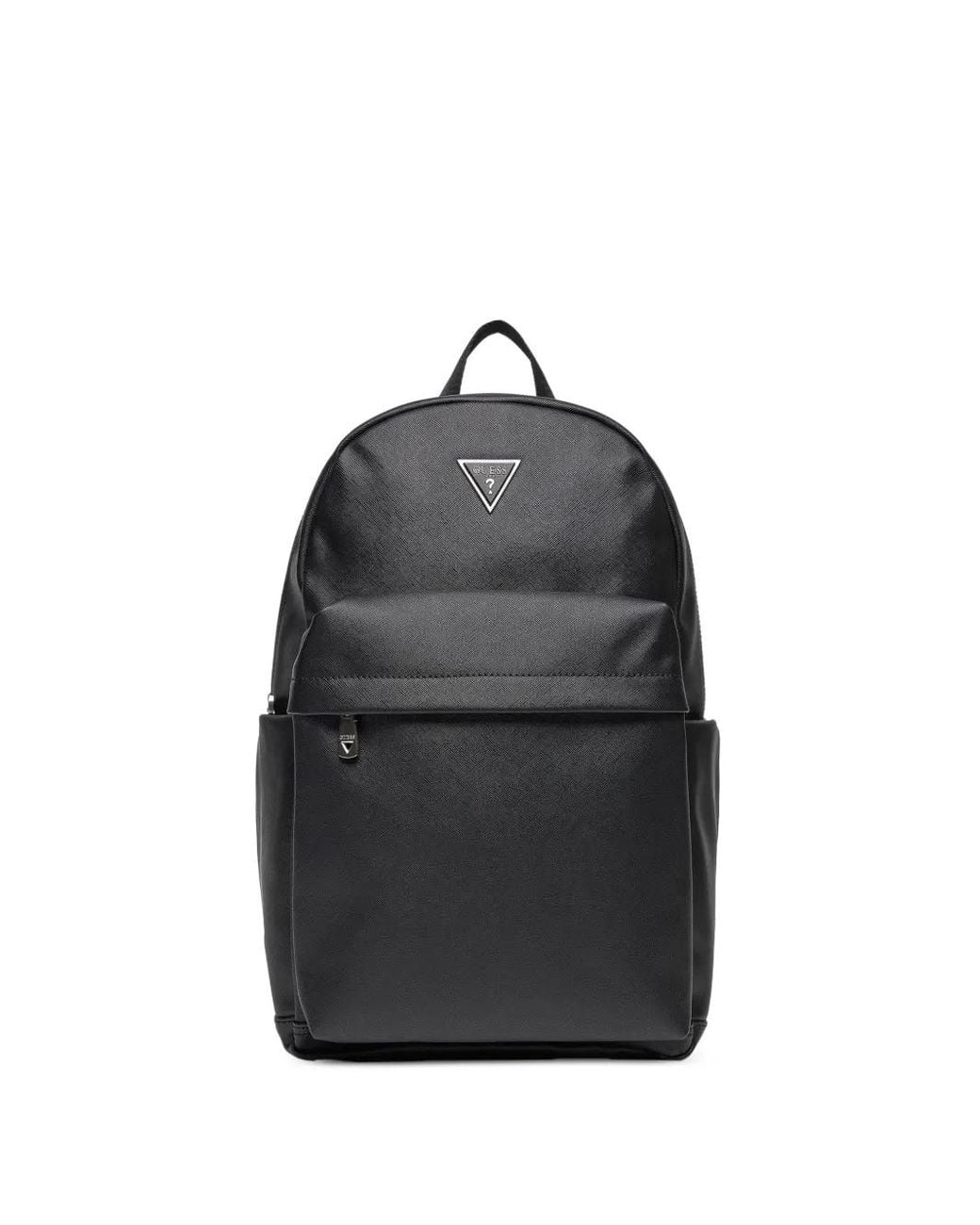 Guess Black Elvis Triangle-Logo Backpack for men