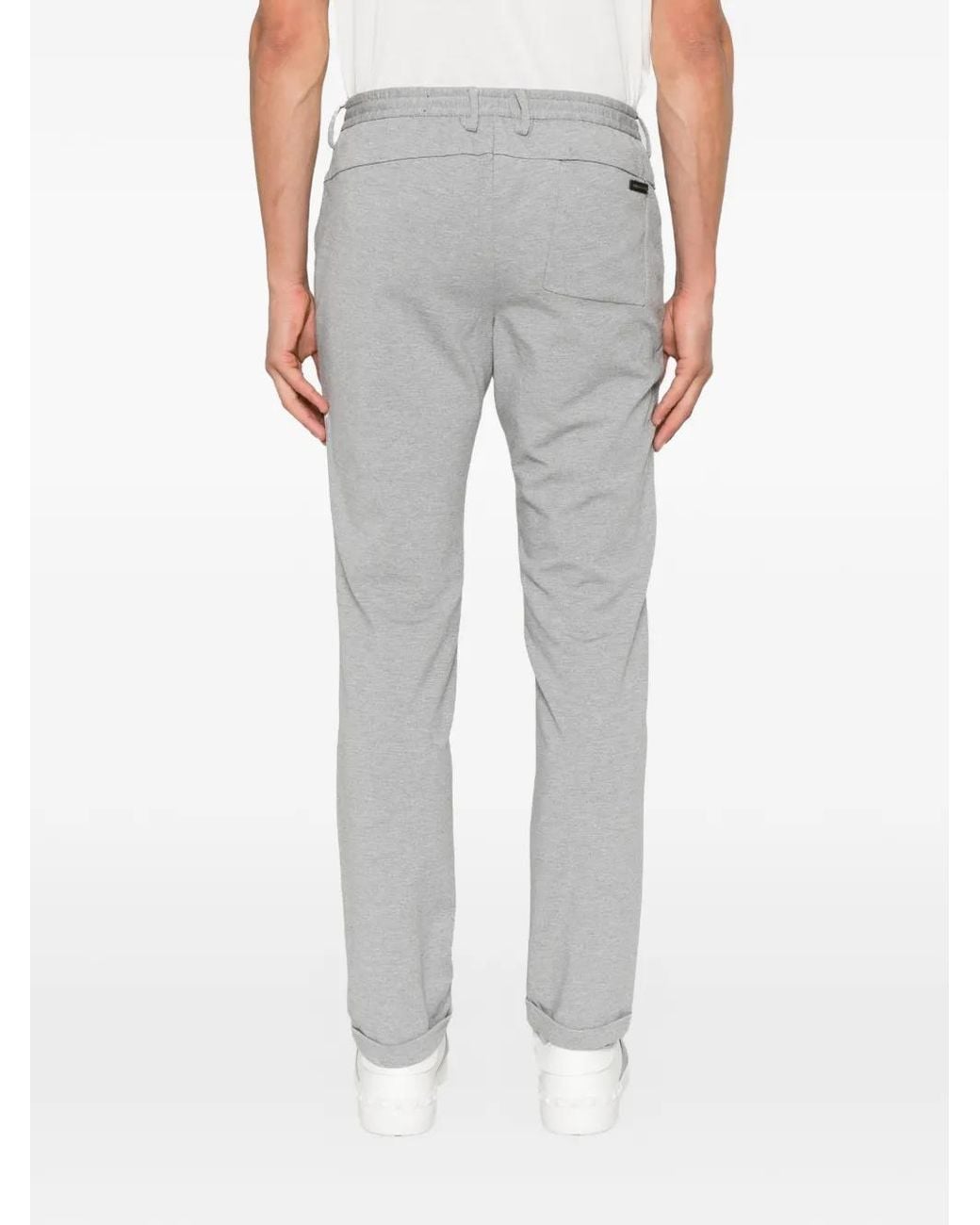 Karl Lagerfeld Gray Drawstring Track Pants for men
