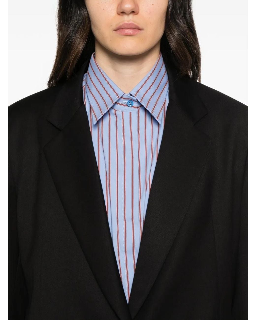 MARSĒM Black Single-Breasted Notched-Lapels Blazer