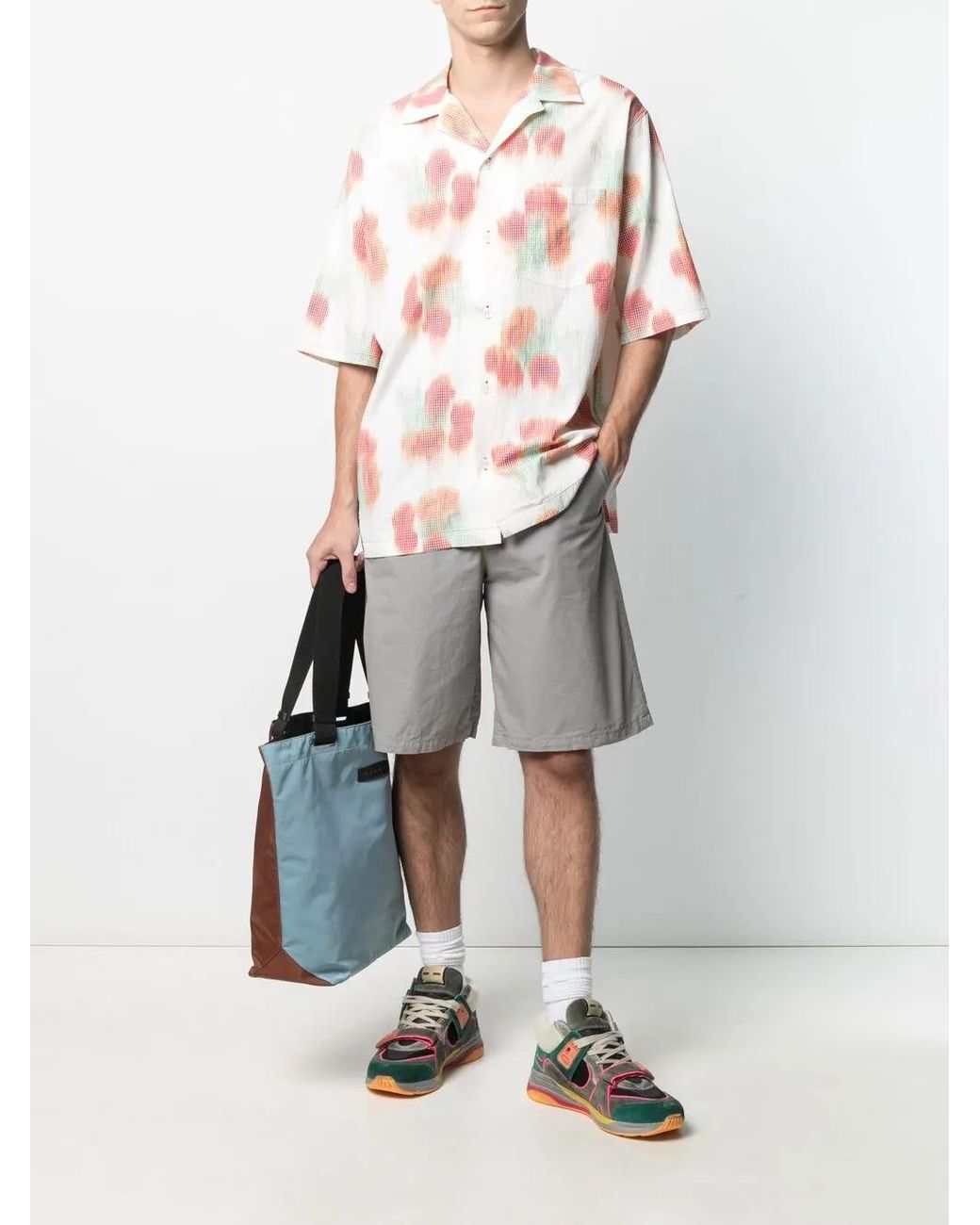 KENZO Gray Bowed To The Knee for men
