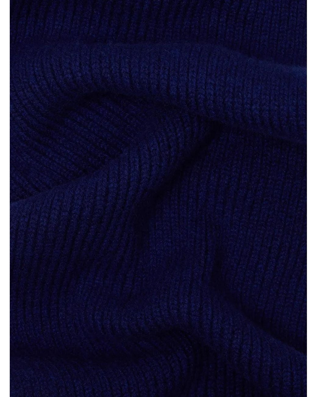 Paul Smith Blue Ribbed Zebra Scarf for men
