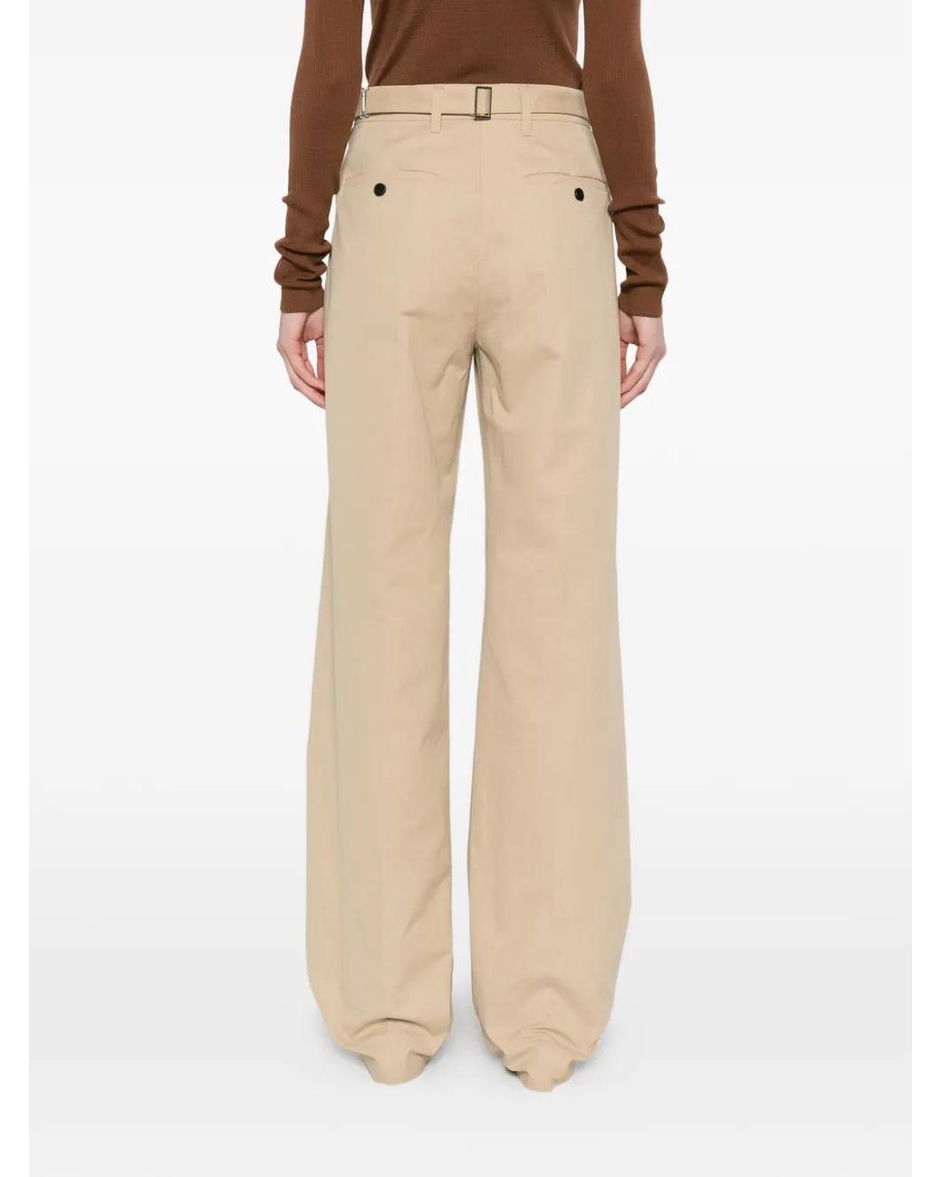 Prada Straight Broek in het Natural