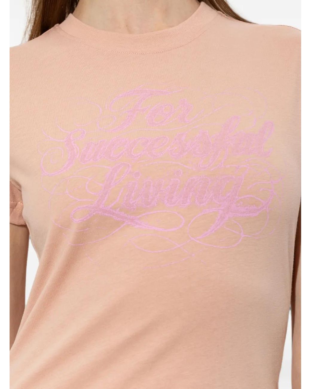 DIESEL Pink Logo-Print Short-Sleeve T-Shirt