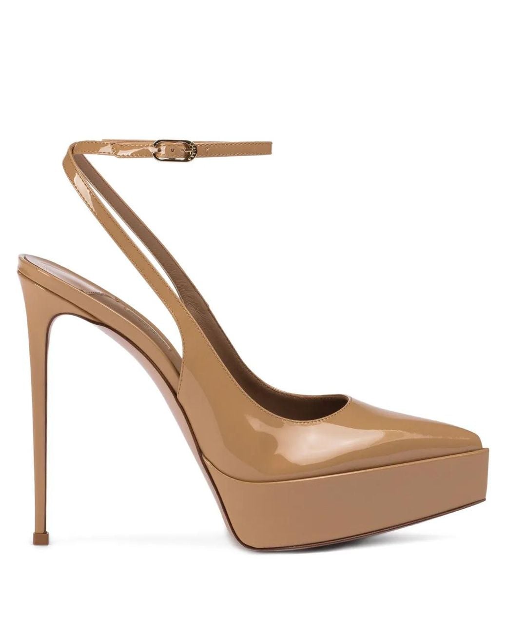 Le Silla White Uma Platform Slingback Pumps