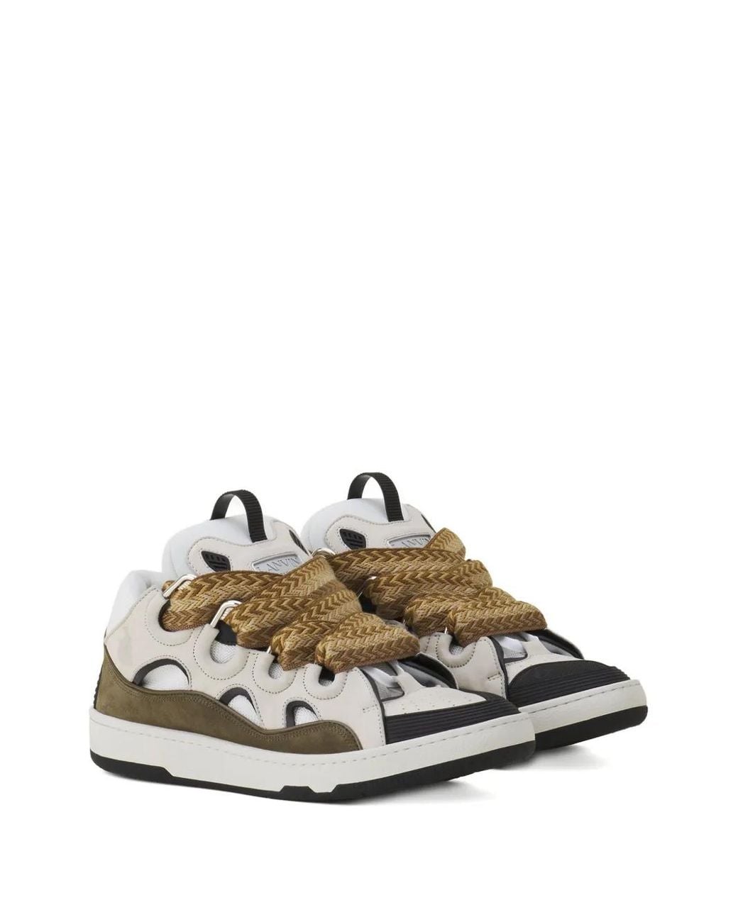Lanvin White Curb Sneakers