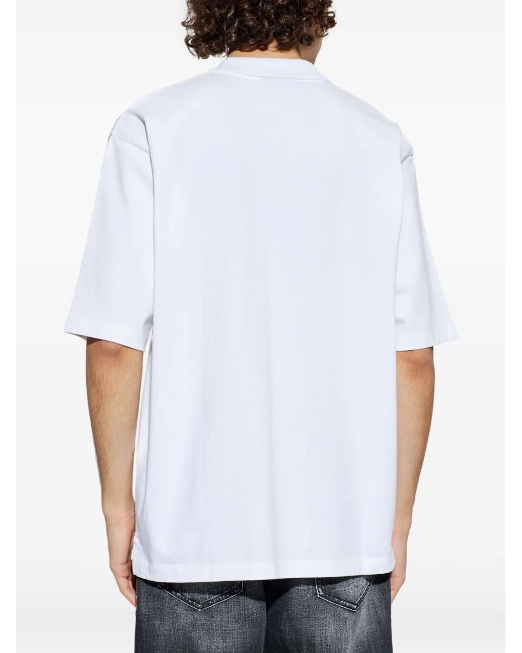 DSquared² White Signature Tennis Fit Polo for men