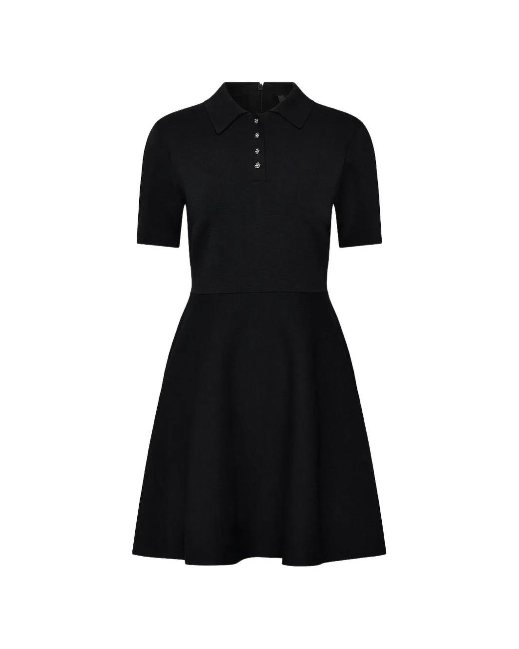 Ted Baker Black Rondaa Polo-Collar Mini Dress