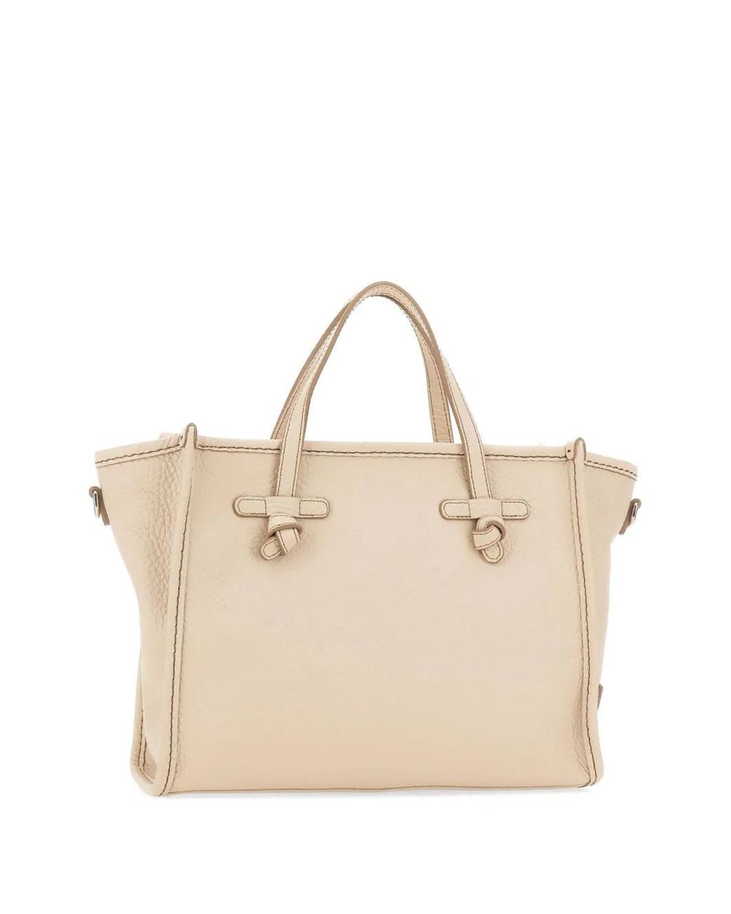 MARCELLA CLUB Natural Miss Marcella32 Grained Leather Tote Bag