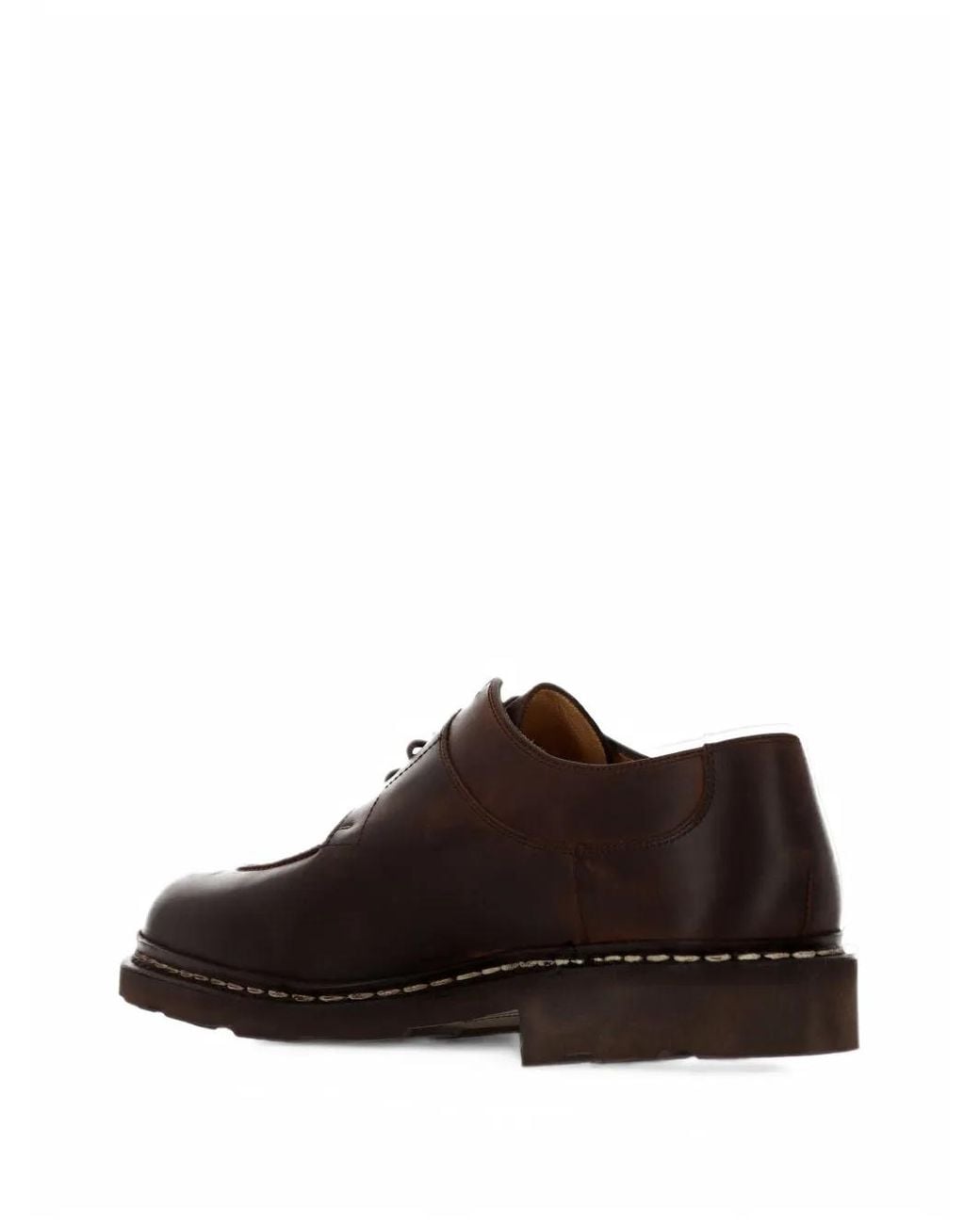 Paraboot Brown Avignon Apron-Toe Lace-Up Shoes for men