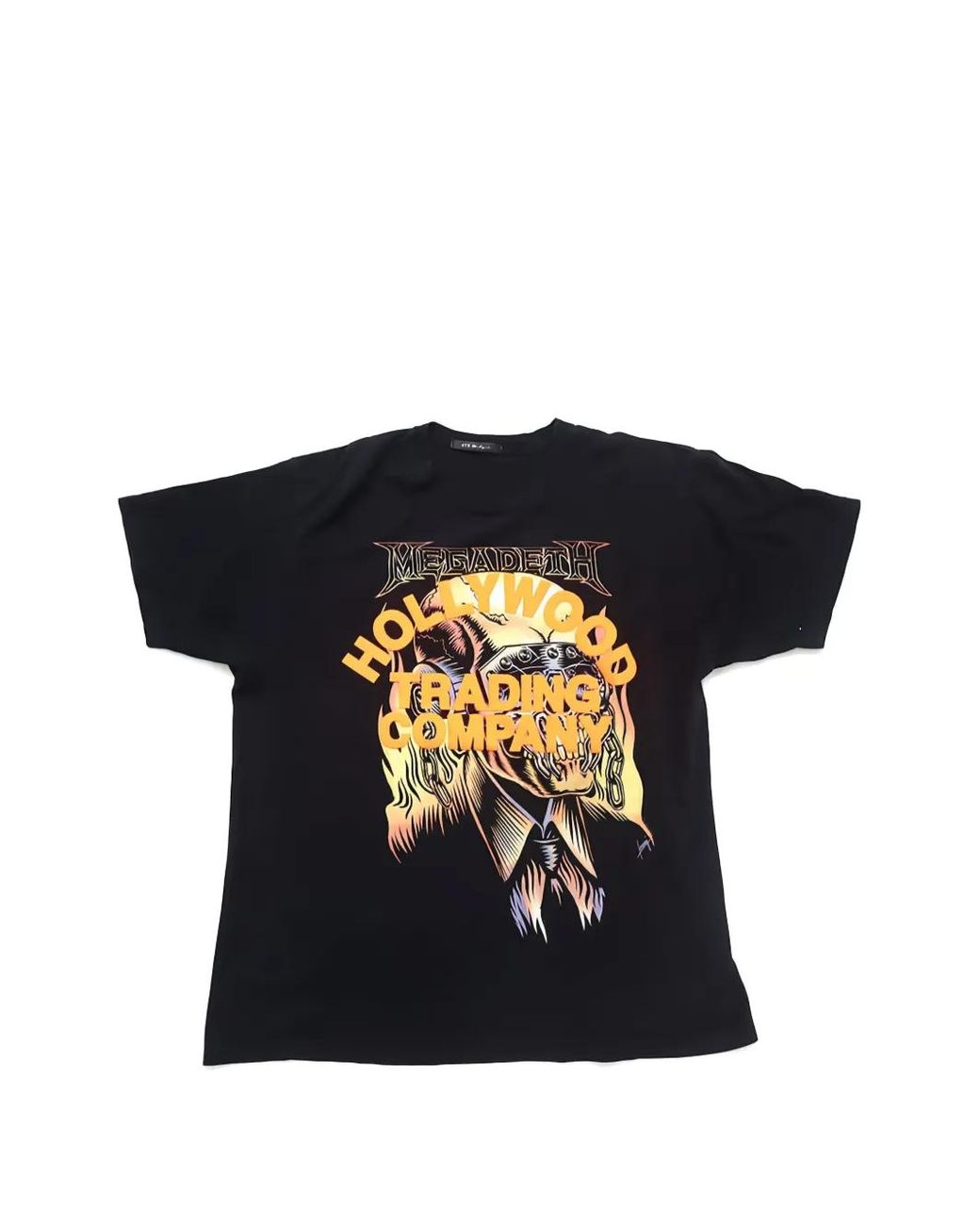 HTC Black Megadeth Graphic-Print T-Shirt for men