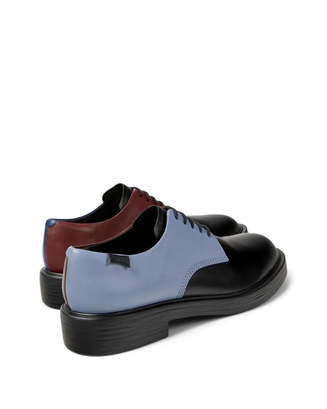 Camper Blue Twins Leather Derby Shoes for men