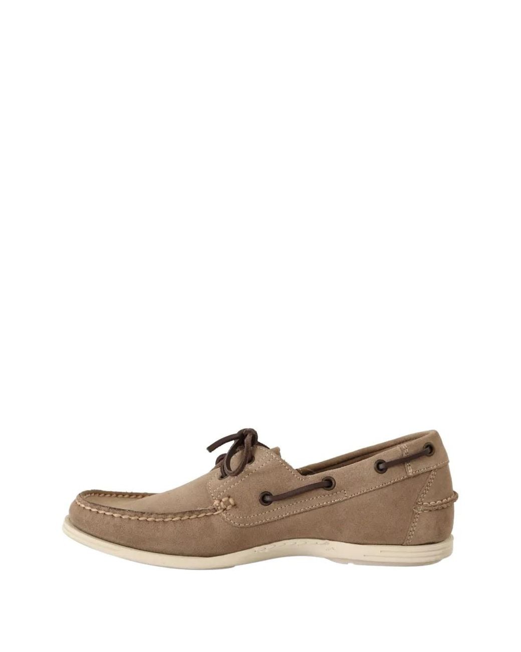 Pollini Brown Lace-Up Suede Loafers for men