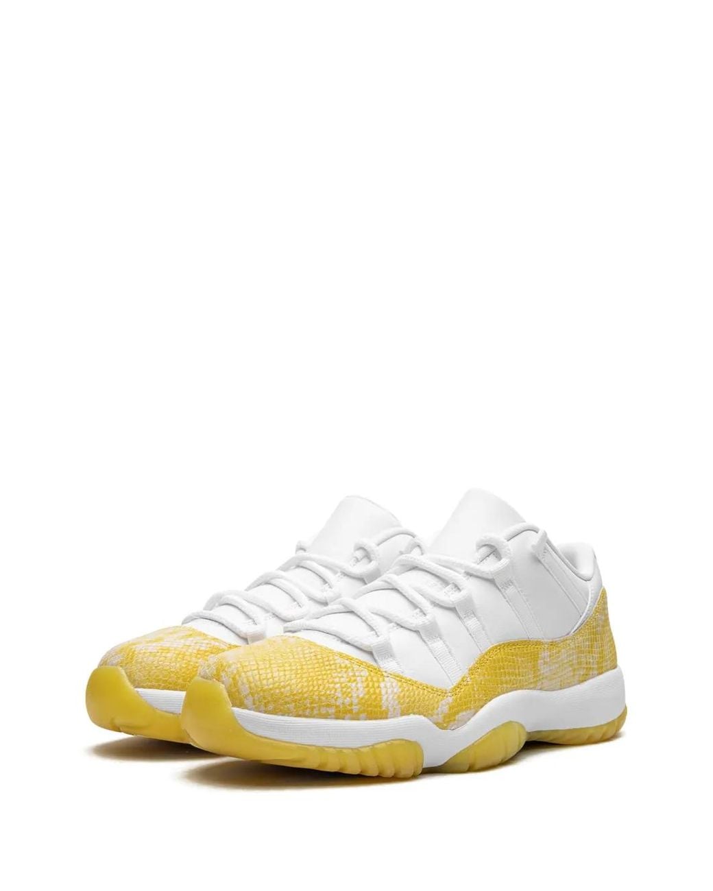 Nike White Air 11 Low Snakeskin" Sneakers