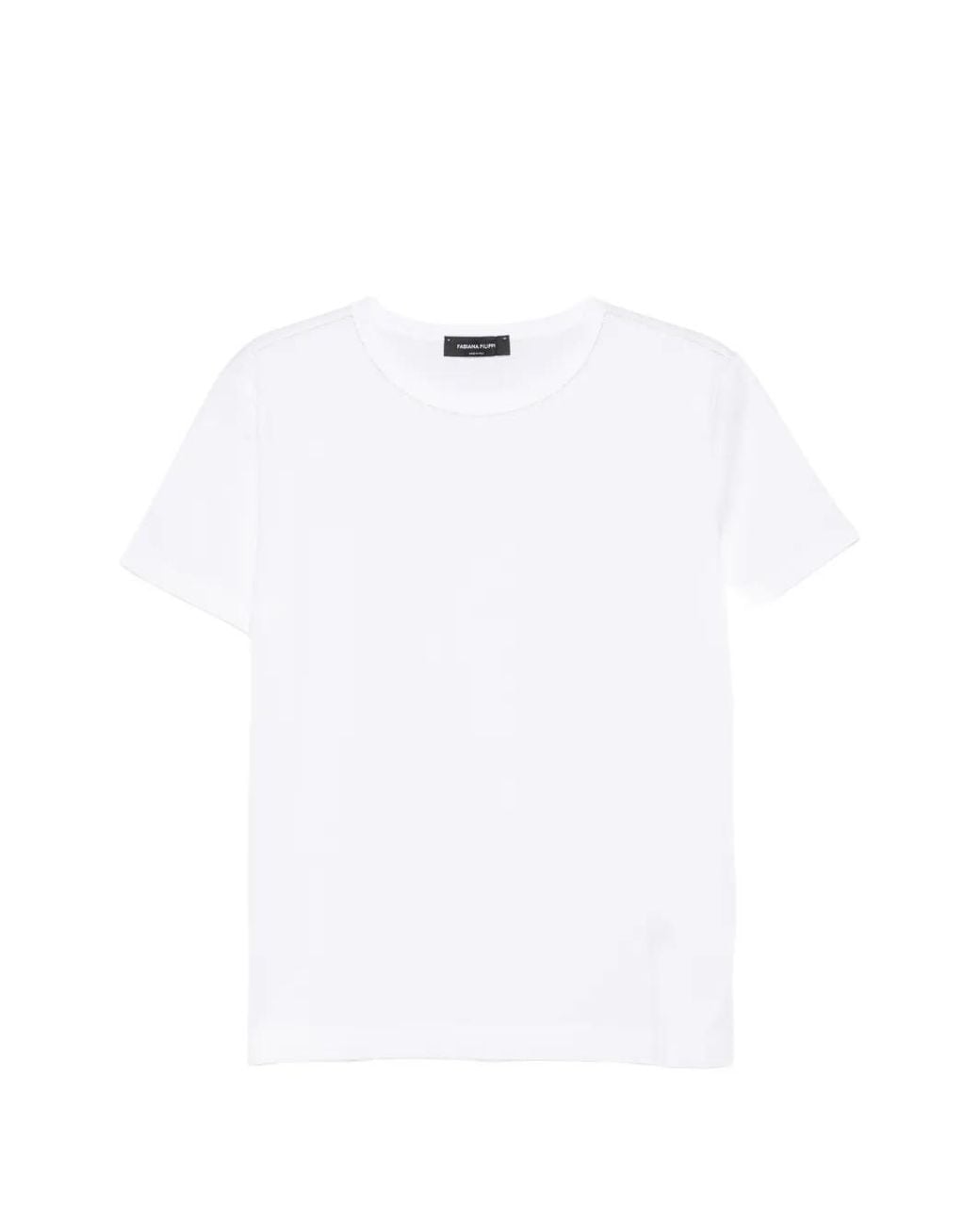 Fabiana Filippi White Monili-Chain T-Shirt