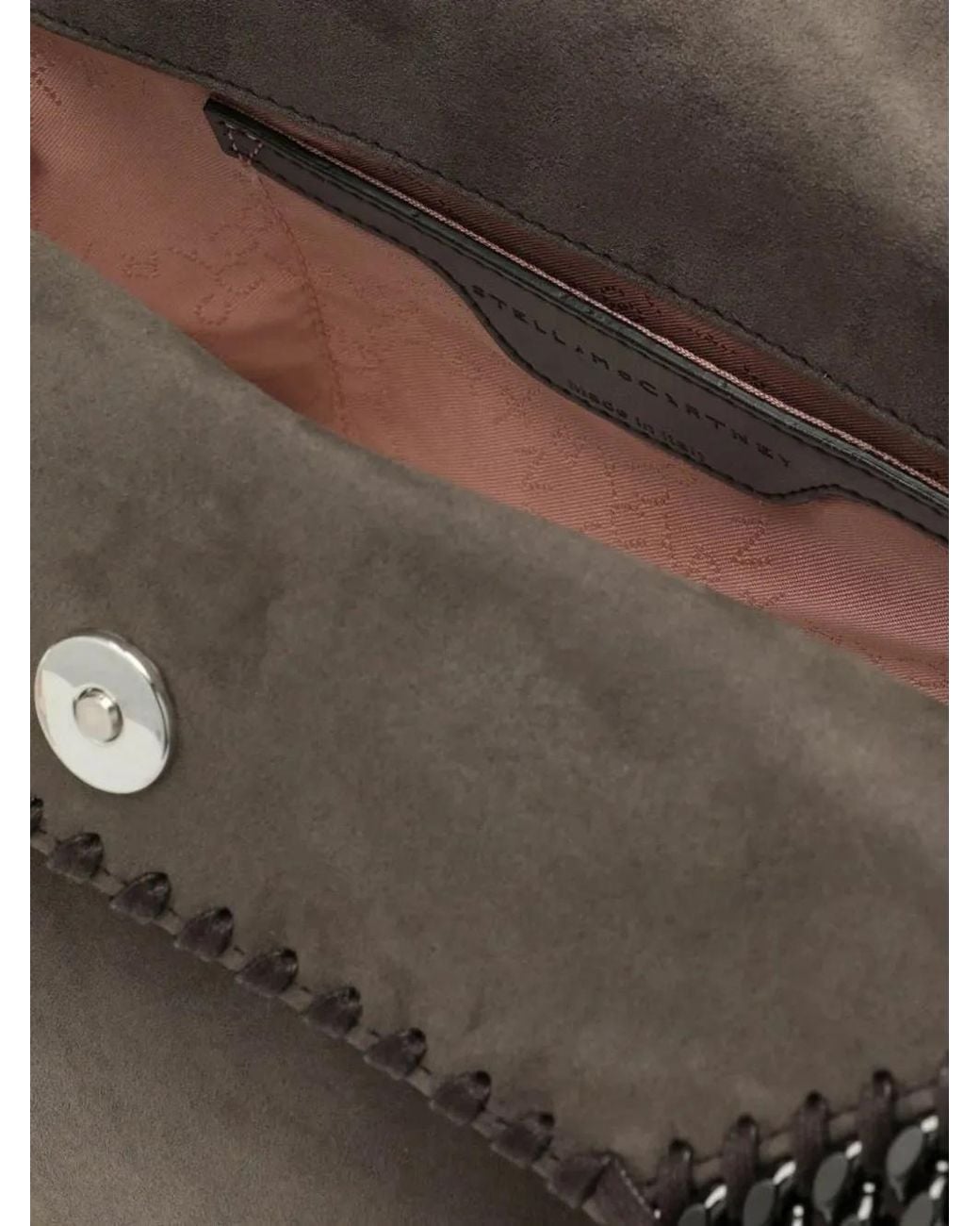 Stella McCartney Gray Mini Falabella Chain-Link Tote Bag