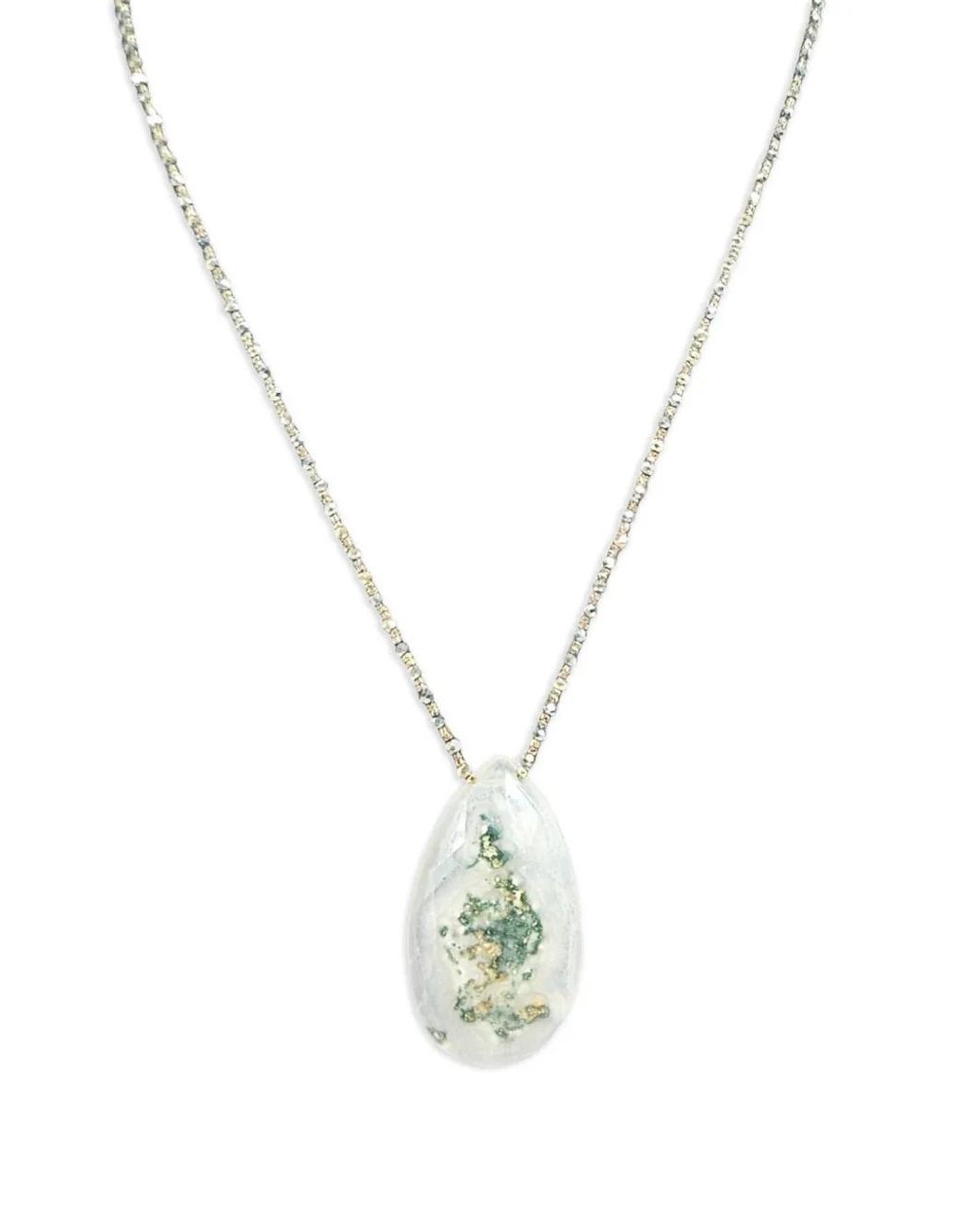 Madison Metallic Solar Quartz Necklace