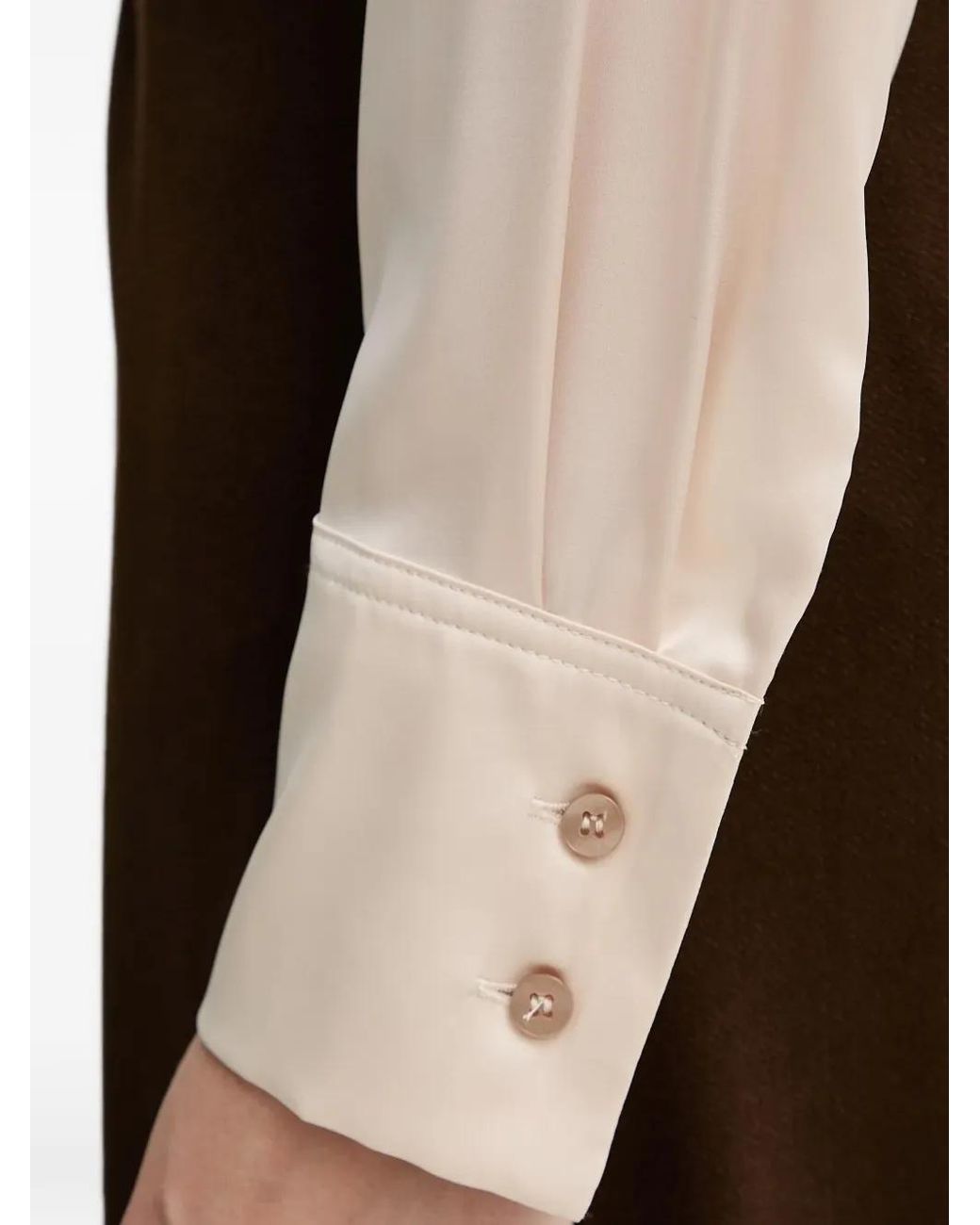 Guess White Buttoned Collared Top