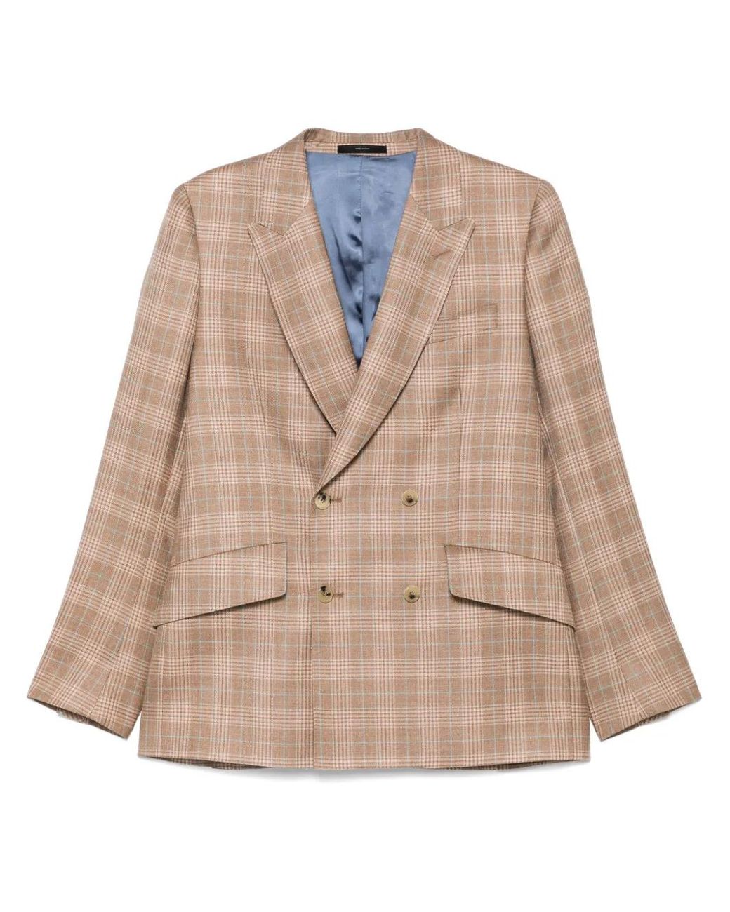 Paul Smith Geruite Blazer in het Natural voor heren