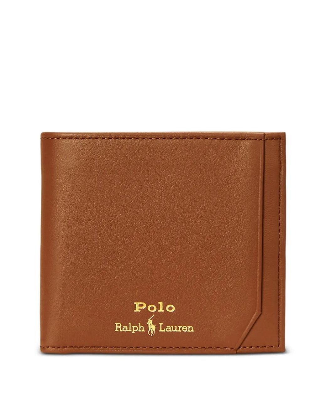 Polo Ralph Lauren Brown Billfold Coin Wallet for men