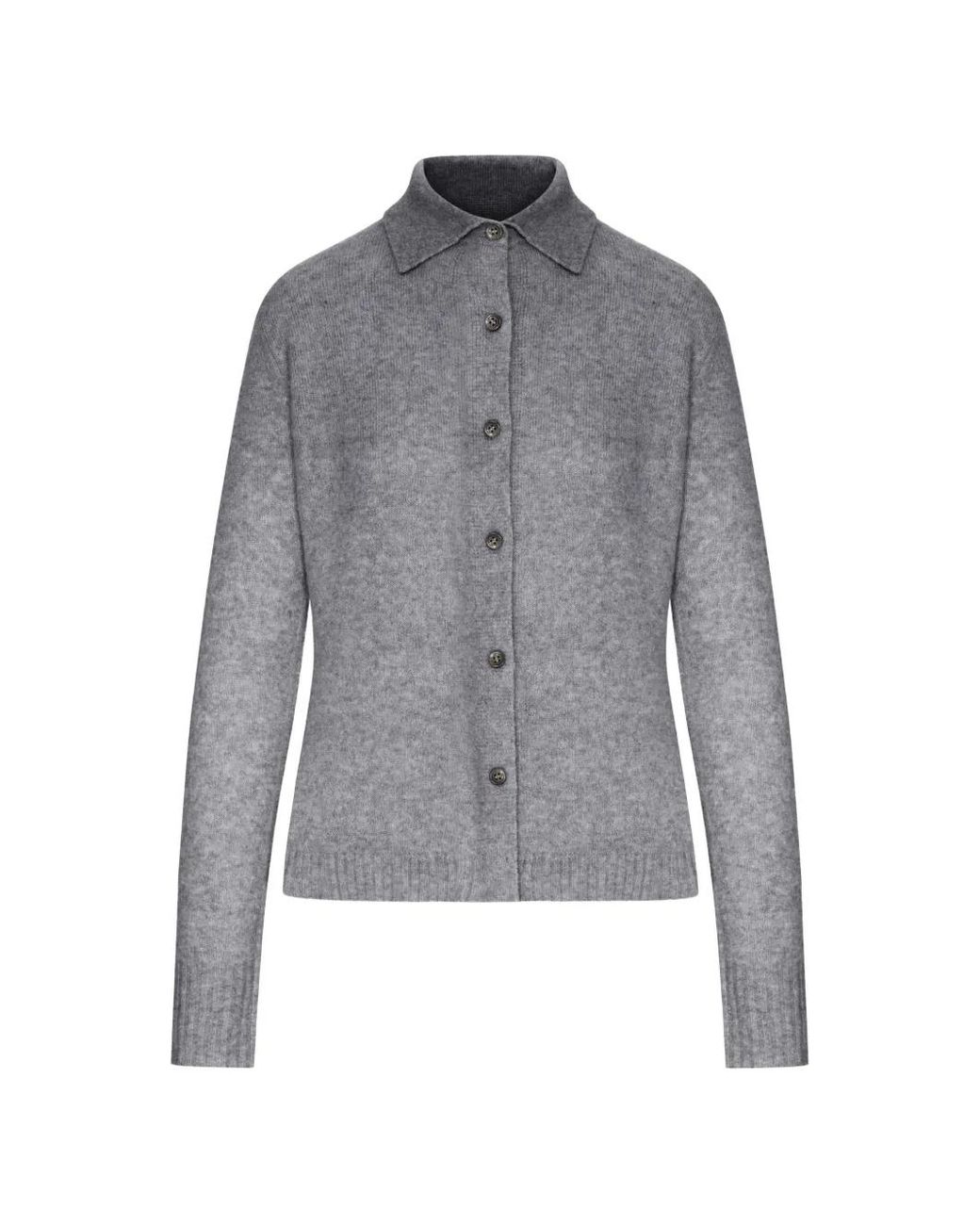 Max Mara Gray Collared Cardigan