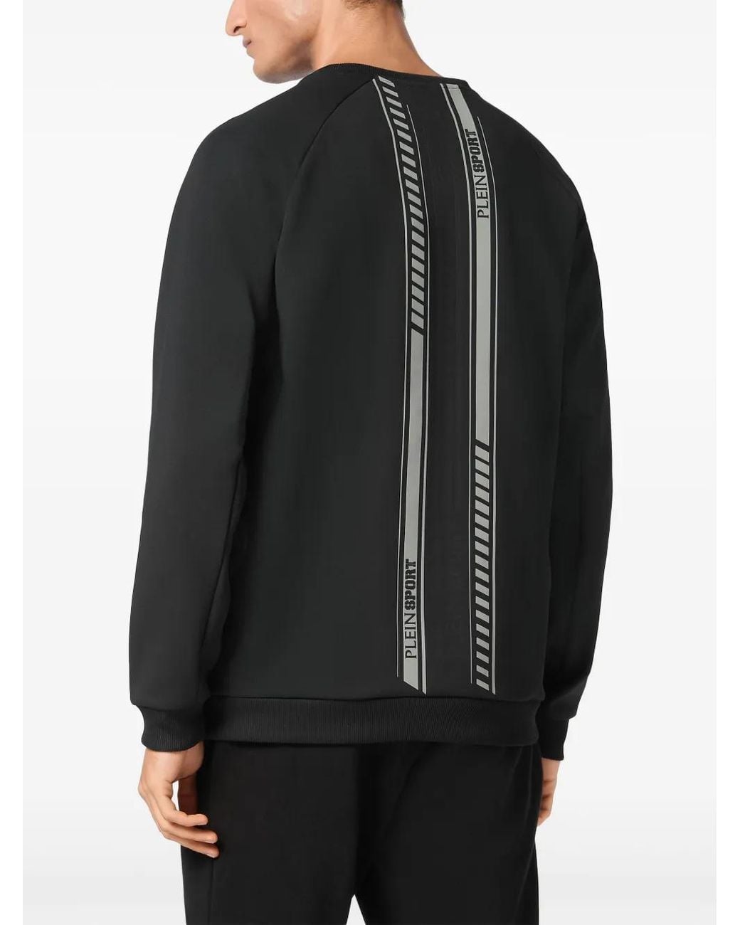 Philipp Plein Black Racing Sweatshirt for men