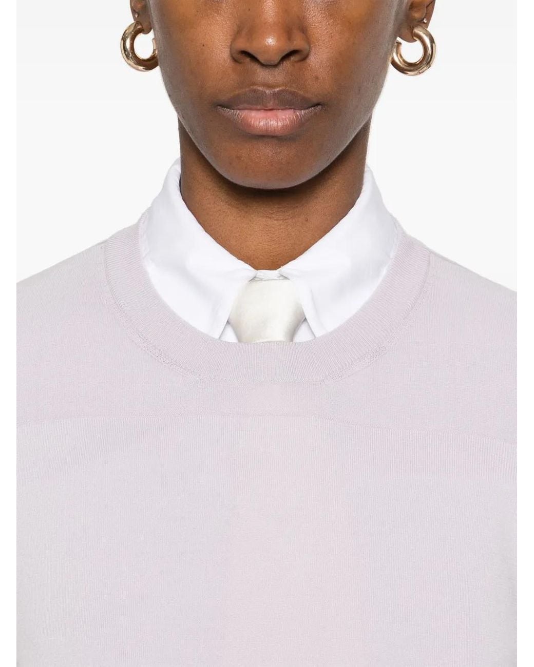 Pull En Coton Jil Sander en coloris Pink