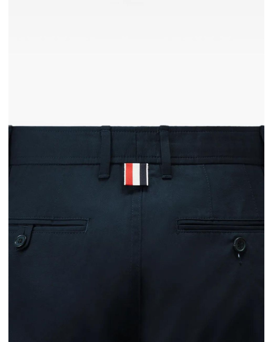 Thom Browne Blue Tapered Chino Trousers for men