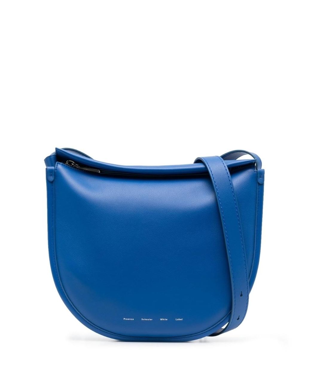 Logo-print Leather Shoulder Bag PROENZA SCHOULER WHITE LABEL en coloris  Bleu | Lyst
