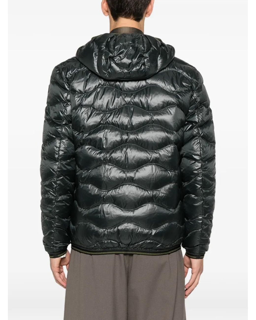 Blauer Gray Hooded Quilted Jacket for men
