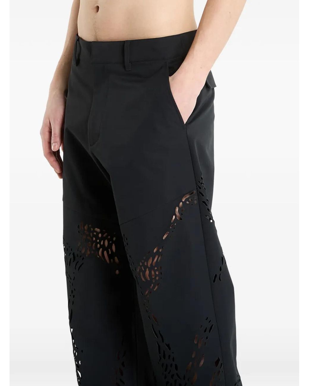 HELIOT EMIL Roan Broek in het Black voor heren