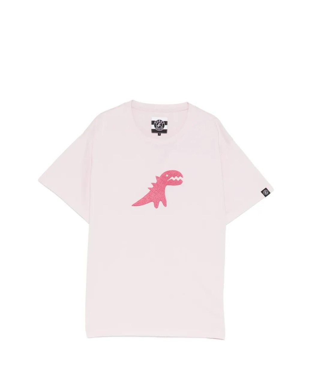 SPORT b. by agnès b. Pink Embroidered Dino T-Shirt