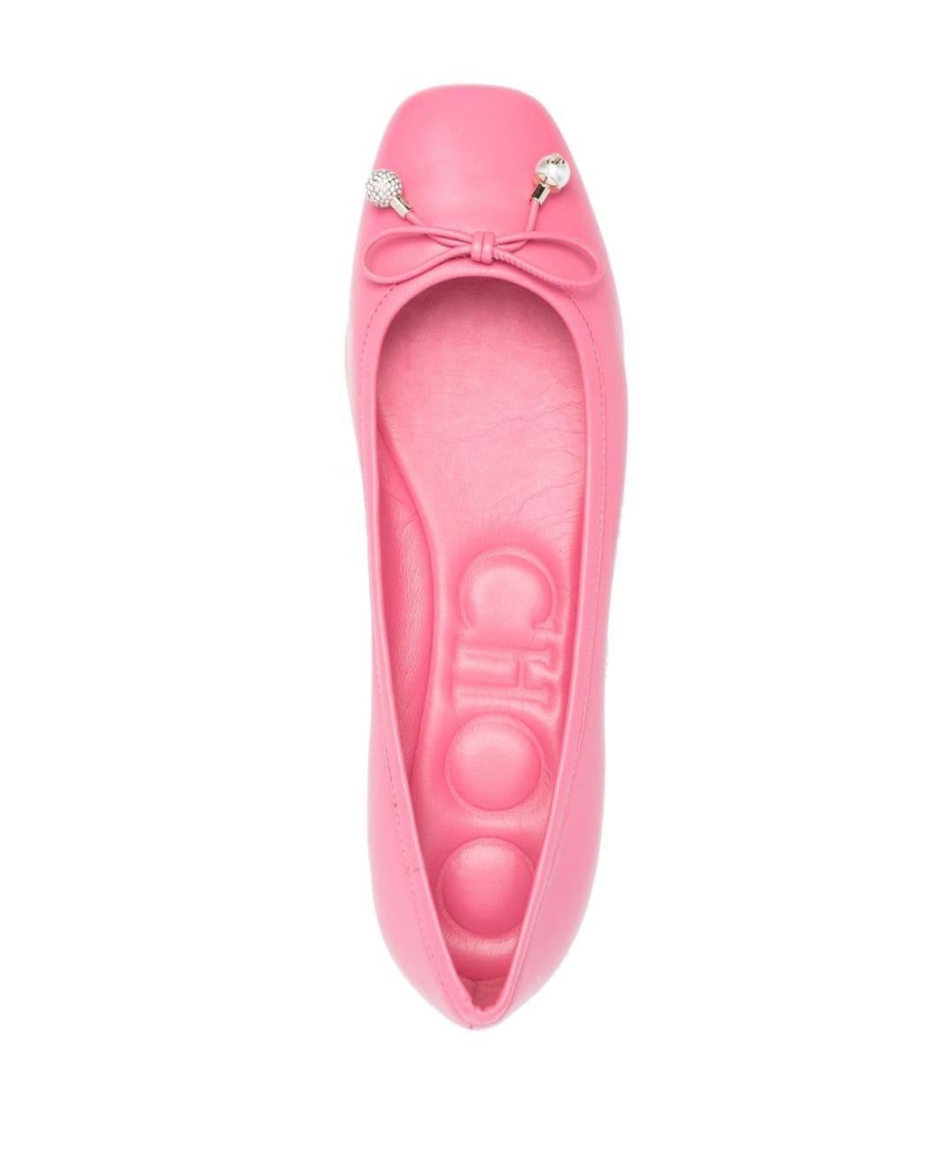 Jimmy Choo Elme Ballerina Shoes Pink | Lyst