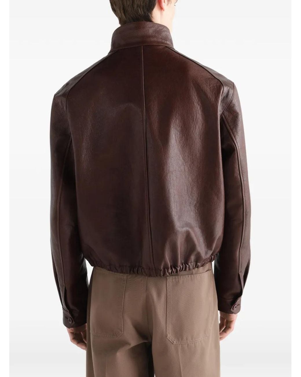 Lemaire Brown Harrington Jacket for men