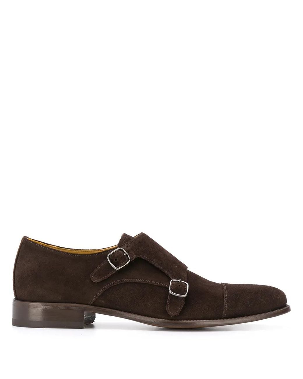 Scarosso Brown Gervasio Monk Shoes for men