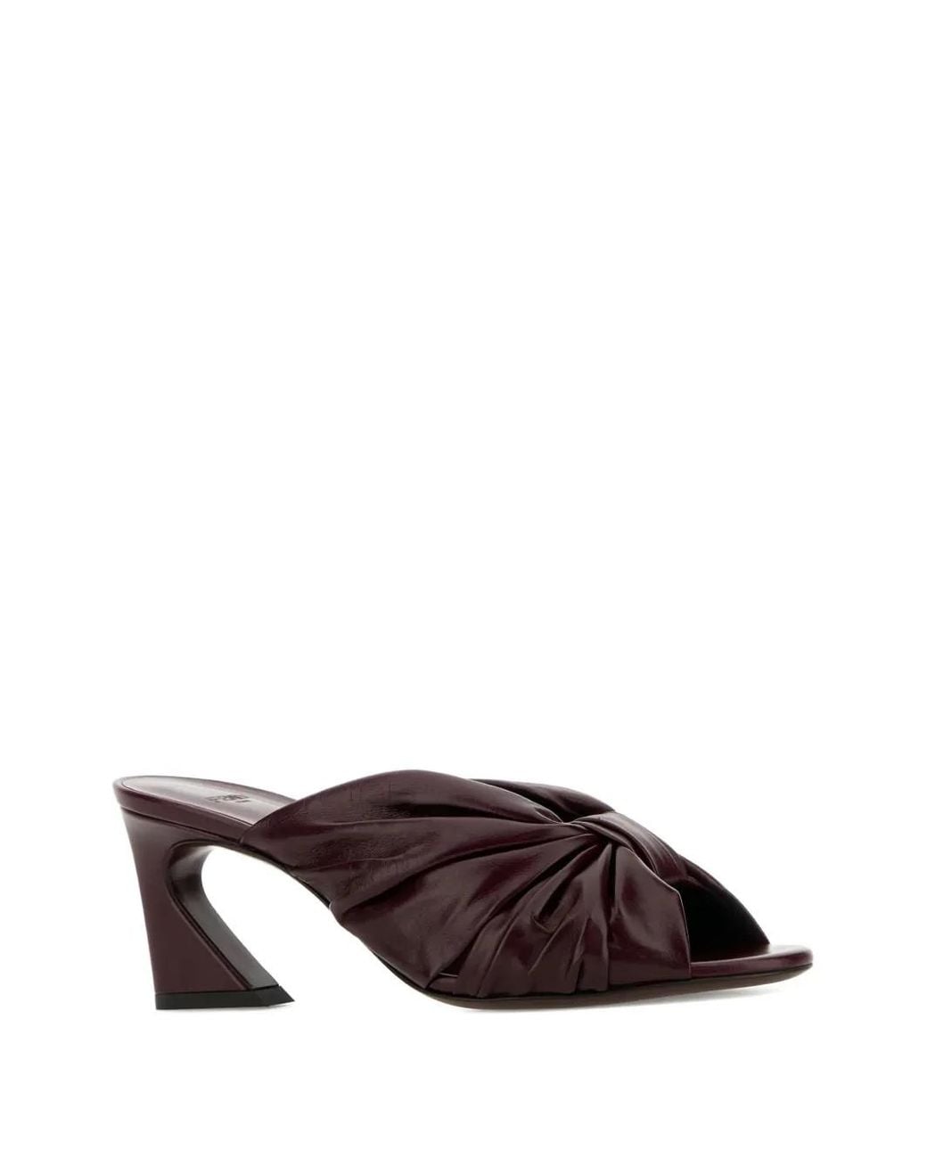 Fendi Brown Arco Twisted Sandals