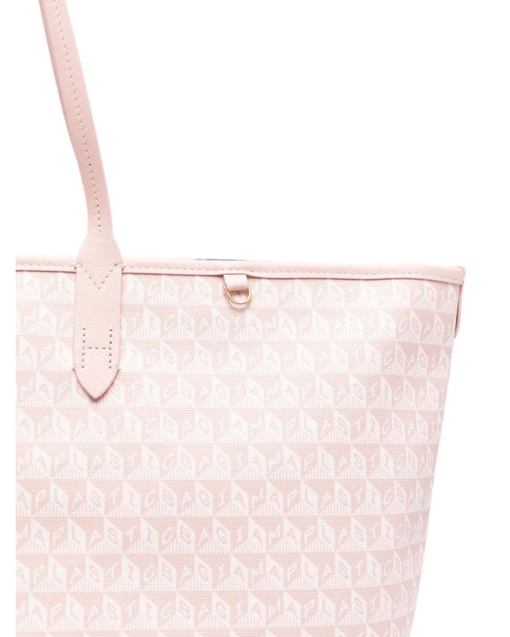Anya Hindmarch Pink I Am A Plastic Bag Zipped Tote Bag
