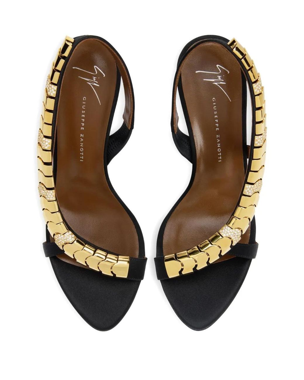 Giuseppe Zanotti Metallic Dafne 90 Sandals