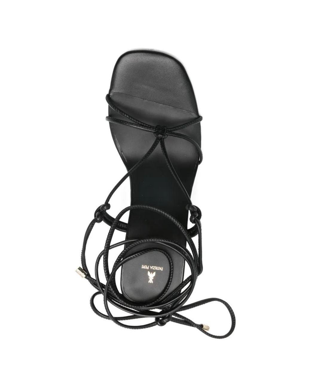 Patrizia Pepe Black New Square Heeled Sandals