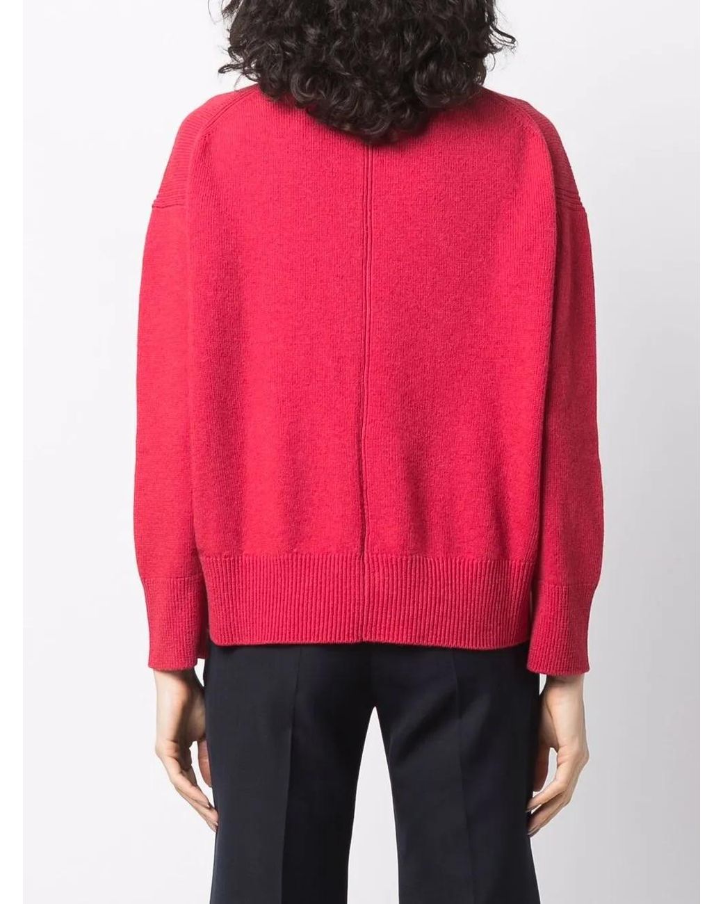 Barrie Pink V-Neck Cashmere Cardigan